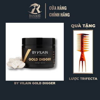 Chính hãng - sáp vuốt tóc By Vilain Gold + lược trifecta