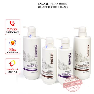 Dầu Gội  pllamina keratin complex kiềm dầu siêu phục hồi mềm mượt chống rụng tóc hương thơm nước hoa cặp 400ml -750ml