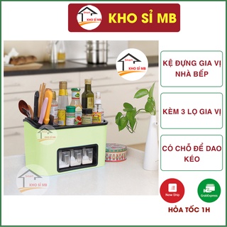 khay để đồ nhà bếp đa năng để bàn đựng gia vi đa năng - kho sỉ mb
