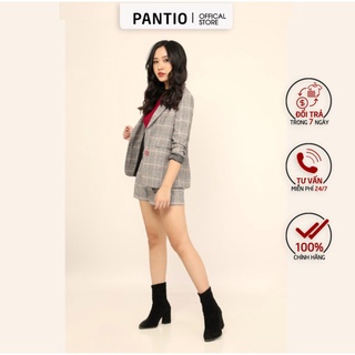 Áo vest nữ Blazer hoạ tiết sọc caro BAV92148 - PANTIO