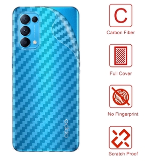 Miếng Dán Mặt Sau Điện Thoại Bằng Sợi Carbon 3d Cho OPPO Reno 8 8Z 7 7Z 6 5 4 3 Pro 6Z 5G 2F 4G 5G 2022