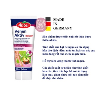 Kem bôi chống giãn tĩnh mạch Abtei Venen Aktiv