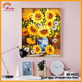 Tranh tự tô màu số hóa Tranhsohoavn Hoa hướng dương rực rỡ BH4111