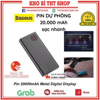 Sạc dự phòng ⚡CHÍNH HÃNG⚡ pin sạc dự phòng BASEUS 20000MAH 22,5W thiết kế mạch tinh vi, an toàn khi sử dụng