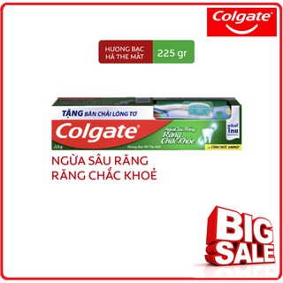 Kem Đánh Răng COLGATE Ngừa Sâu Răng Tối Đa 225g (Tặng Bàn Chải Đánh Răng Lông Tơ)