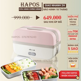 Hộp cơm cắm điện giữ nhiệt Bear, hâm nóng tự nấu chín xách tay đa năng Bear DFH-B10J2 - HAPOS
