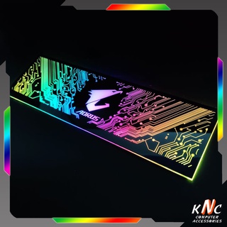 Tấm Che Hộp Nguồn PC Led 5v ARGB Họa Tiết Hình Mạch Điện Logo Aorus Đồng Bộ Màu Hub Coolmoon