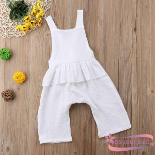 Set áo dây cộc tay liền quần short dễ thương cho bé gái