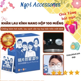 Khăn Lau Kính Chống Bám Hơi Nước Miếng Lau Kính Chống Sương Mù Giấy Lau Kính Chống Mờ Sương Vân Tay Bụi Bám