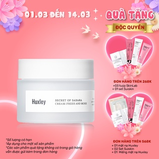 Kem Dưỡng Ẩm Chiết Xuất Xương Rồng Huxley Cream; Fresh And More 50ml