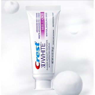 [Có sẵn]  Kem đánh răng làm trắng Crest 3D White Brilliance 116g - 24g, kem đánh răng chuyên dùng làm trắng