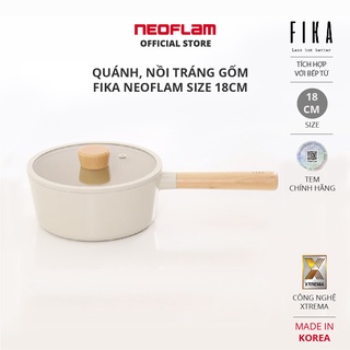 Quánh, nồi tráng gốm Fika Neoflam size 18cm - EK-FG-S18