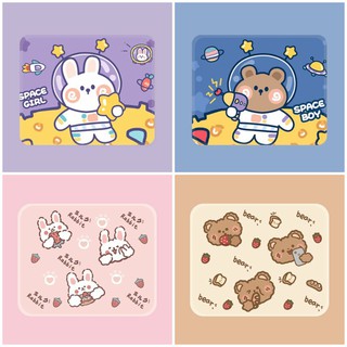 Miếng di chuột in hình GẤU VÀ THỎ kê lót chuột dễ thương xinh xắn hoạt hình chibi anime