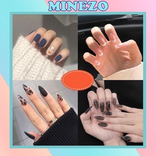 Móng tay giả Minezo bộ nail 24 móng tay giả thời trang siêu dễ thương MG11