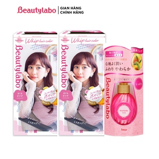 Combo 2 hộp Thuốc nhuộm tóc tạo bọt Beautylabo 125ml/ hộp – Whip Hair Color và 01 chai Serum dưỡng tóc Beautylabo 120ml