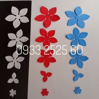 10 lớp hoa rời, bằng xốp 1mm _ Hoa trang trí thiệp, bưu thiếp _phụ kiện planner_sổ scrapbook, bookmark_hoa mầm non -DIY