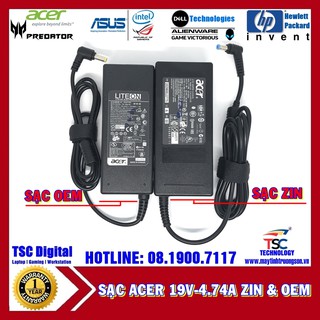 Sạc Laptop ACER 19V-4.74A | Sạc Zin Cao Cấp