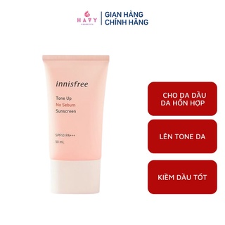 KEM CHỐNG NẮNG INNISFREE TONE UP NO SEBUM SUNSCREEN