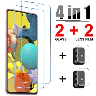 4in1 tempered Glass for Samsung A52 A32 A72 A42 A12 5G Camera lens screen protector for Samsung A21S A51 A71 A31 A41 A11 Glass