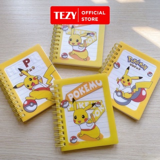 Sổ tay cute pikachu ghi chép từ vựng từ mới tiện dụng 80 trang bìa nhựa - 1 quyển - TZ102111HN