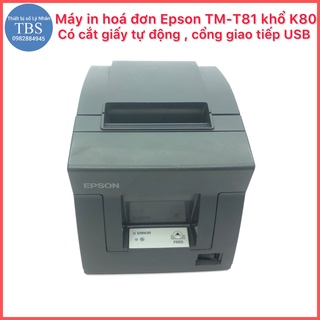 Máy in hóa đơn nhiệt Epson T81 và Deli