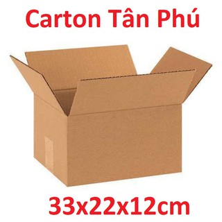 SIÊU RẺ 33x22x12 - Bộ 10 hộp giấy đóng hàng