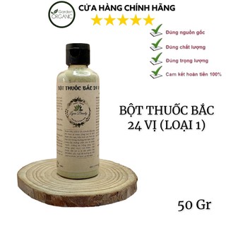 BỘT THUỐC BẮC 24 VỊ LOẠI 1 - DƯỠNG TRẮNG DA-GIẢM MỤN -TẨY TẾ BÀO CHẾT CHO DA MẶT