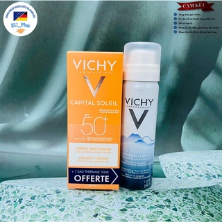 [TẶNG XỊT KHOÁNG] Kem chống nắng Vichy Capital Soleil  Pháp - 50ml