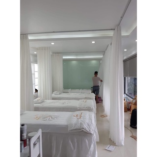 rèm voan treo spa rộng 4m cao 2m7