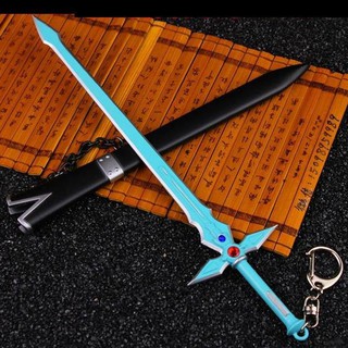 Mô hình móc khóa Sword Art Online màu xanh dương quà tặng anime trưng bày