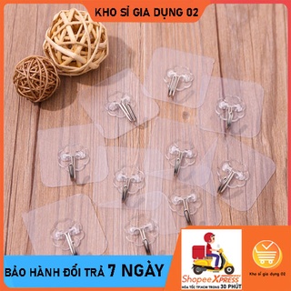 Combo 12 Móc dán tường trong chịu lực siêu dính