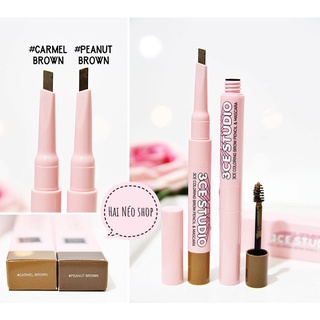 [ĐỌC KỸ MÔ TẢ] Chì và mascara lông mày 2in1 3CE Studio Coloring Brow Pencil &amp; Mascara (Hàn quốc)