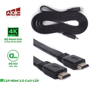 Dây HDMI 2.0 g đầu hợp kim Chống Nhiễu Chính Hãng HDTV Dây Dẹt Chống Gập Gẫy - Bảo hành 18 tháng