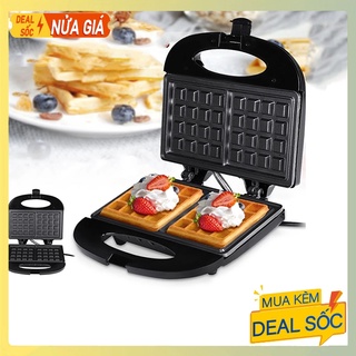 Máy nướng bánh kẹp tàn ong, làm bánh waffle khuôn vuông Haeger