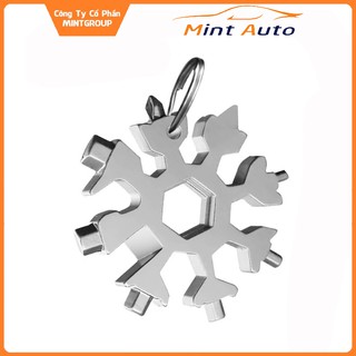 Móc khóa đa năng cờ lê bông tuyết nhỏ gọn tiện dụng