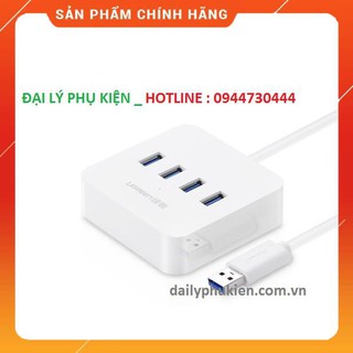 Bộ chia USB 3.0 ra 4 cổng hỗ trợ nguồn 2V 2a Ugreen 30202 dailyphukien