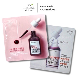 [SAMPLE] Tinh Chất Red Peel Tingle Serum Sample Dạng Gói So Natural (2,5ml)