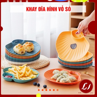 Khay, đĩa hình SÒ siêu nhẹ, bền đẹp, đựng đồ ăn tiện lợi