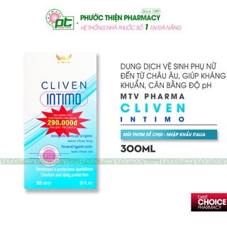 Dung Dịch Vệ Sinh Phụ Nữ Ngừa Khuẩn Cliven Intimo 300ml