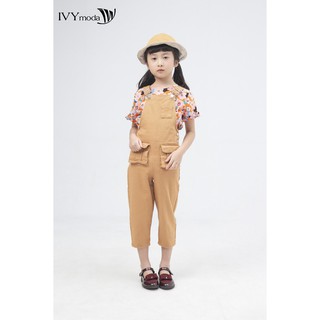 [NHẬP WABRTL5 GIẢM 10% TỐI ĐA 50K ĐH 250K ]Áo liền quần dáng yếm bé gái IVY moda MS 18G0717