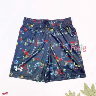 [14-22kg] Quần Short Thun Sport Bé Trai Under - Đen Đa Màu