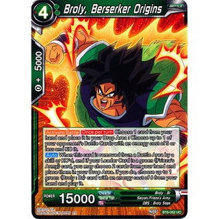 Thẻ bài Dragonball - TCG - Broly, Berserker Origins / BT6-062'