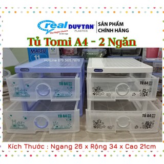 Tủ nhựa duy tân Tomi A4 Nắp Bằng(N26 x R35 x C21 cm ) vừa giấy A4