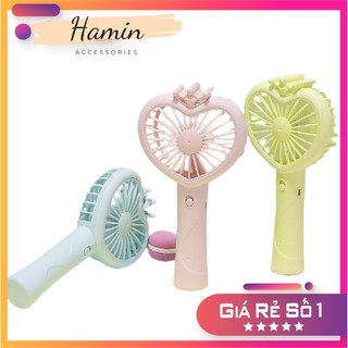 Quạt mini cầm tay 663 hình trái tim