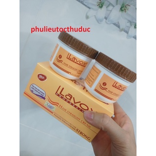 1 cặp duỗi phục hồi lavox cam dung tích 150ml x 2 hủ (duỗi, và hủ định hình tóc sau duỗi)