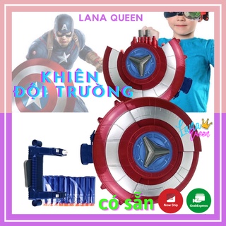 Mô hình Khiên Captain America đồ chơi siêu nhân Marvel Avengers cho bé đóng vai đội trưởng Mỹ, quà tặng sinh nhật cho bé