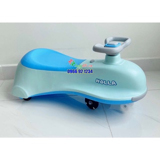 Xe lắc Holla hình cá voi có nhạc, cốp đựng đồ