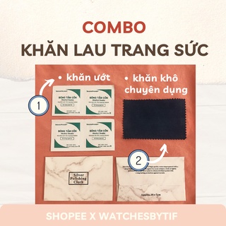 KHĂN LAU TRANG SỨC BẠC - lau chùi làm sạch kim loại (COMBO DỤNG CỤ VỆ SINH ĐỒNG HỒ và trang sức)