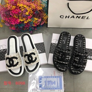 X(ẢNH THẬT) Dép Quai Ngang Chất Dạ Đế Mềm Êm Fullbox Bill Túi Cao Cấp