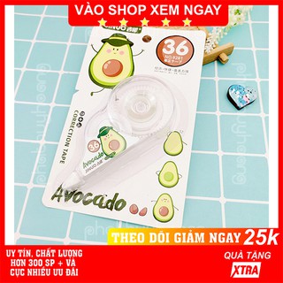 Bút xóa kéo hình trái cây ✅ FREESHIP  Bút xóa kéo hình trái cây hãng Jinuo dễ thương chất lượng cao - Phát Huy Hoàng